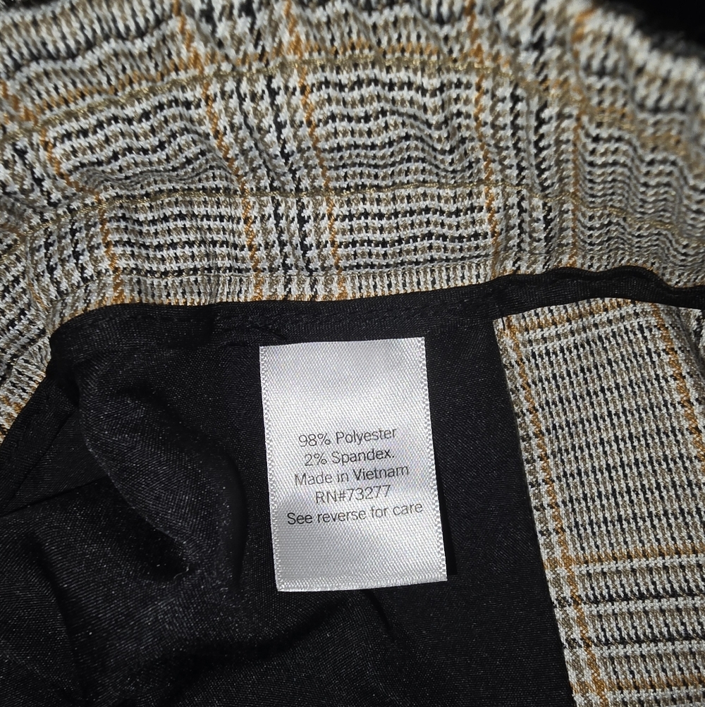 Nine West Wide Leg Plaid Pants – Size XXL - Picture 6 of 6